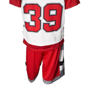 Uniformes de lacrosse personnalisés unisexes, sublimation, écologiques, 100% polyester, légers, nouvelle arrivée, vêtements de sport réversibles personnalisés - Product Image 4