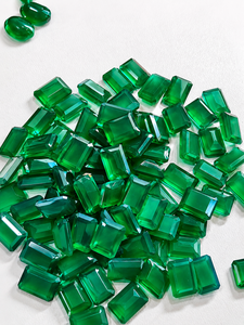 GEMAS ORGÁNICAS al por Mayor, Certificadas por Terceros, Piedras Preciosas Sueltas de Ónix Verde Natural |   Piedras Facetadas de Corte Octogonal Personalizadas - Product Image 3
