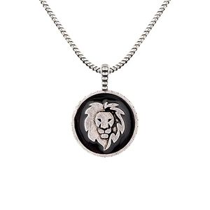 Colgante de Metal con Diseño de Ojo Turco y Signo Zodiacal Tauro, Oxidado Negro, Antideslustre, para Hombre, de Latón Plateado, Joyería Zodiacal Masculina - Product Image 6