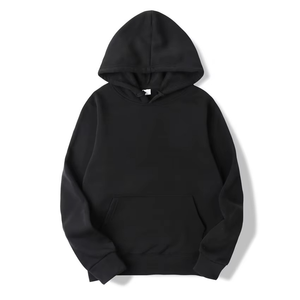 Sweat à capuche d'hiver personnalisé pour homme, coupe classique, en molleton 100 % coton, avec tissu respirant à séchage rapide et poches, conception OEM privée - Product Image 2