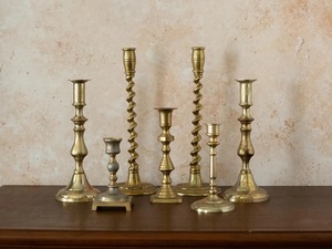 Vintage <b>Brass</b> Handmade Tapered <b>Candlestick</b> <b>Holder</b> with Embossed Design Heat Resistant for Home Christmas Wedding Decor - Product Image 3