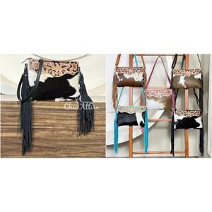 Bolsos cruzados de cuero de vaca con diseño de águila, estilo occidental, hechos a mano, con flecos grandes, bolsos de hombro de moda para mujer, bolsos de viaje. - Product Image 1