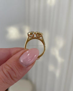 Anillo de Compromiso/Boda Vintage de Oro Amarillo de 14k Cultivado en Laboratorio IGI/GIA, Unisex, Oro Blanco Fino con Diamante de Corte Ovalado para Aniversario - Product Image 2