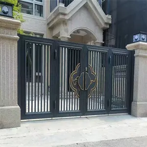 Aluminium Post Hek Nieuwste Industriële Swing Thuis Gate Aluminium Deur Gates Automatische