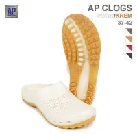 AP <b>Garden</b> <b>Clogs</b> Slip-On Shoes-Comfortable Anti-Slip PVC Footwear in White Cream - Product Image 2