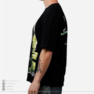 Camiseta de Manga Corta Oversize con Cuello Redondo, 100% Algodón, Impresión DTG de Alta Calidad, Logotipo Personalizado, Transpirable, Ropa Urbana de Verano - Product Image 3