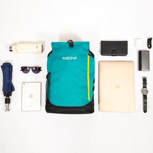 Vibrant yellow and blue contrast multi-functional sports <b>large</b>-capacity leisure <b>backpack</b> - Product Image 6