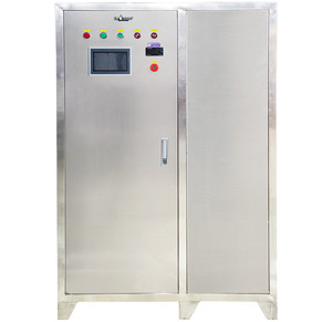 เครื่องกำเนิดโอโซนอุตสาหกรรมสำหรับบำบัดน้ำ 300 กรัม/ชม. 500 กรัม/ชม. 2000 กรัม/ชม. ระบบควบคุม PLC - Product Image 2