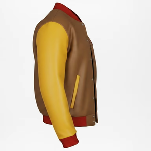 Premium Quality Varsity <b>Jacket</b> <b>Men</b> Casual Cotton Blend Button Up <b>Lightweight</b> Fashion Streetwear <b>Jacket</b> - Product Image 2