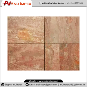 Azulejos de Piedra Pizarra Rosa Lima para Revestimiento de Paredes Elegantes y Diseño Interior Moderno de la India - Product Image 6