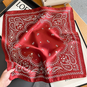 Vintage Style Floral Cotton Square <b>Scarf</b> Bandana Multifunctional Headwear Neckwear Casual Wear Multifunctional Unisex Casual - Product Image 4