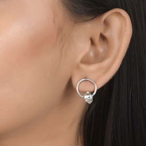 Natural Herkimer Diamond Quartz 925 Sterling Silver <b>Stud</b> <b>Earrings</b> Handmade Raw <b>Crystal</b> Drop <b>Earrings</b> - Product Image 5