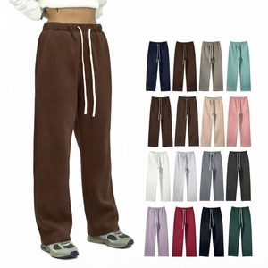 Pantalon de survêtement décontracté personnalisé pour le commerce extérieur, coupe droite, poids lourd, pour hommes, taille US, vente en gros - Product Image 1