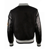 Veste universitaire pour homme de haute qualité, couleur bleue et manches blanches, en laine, confortable, pour l'hiver, style baseball.