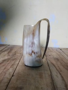 Handcrafted Viking Horn Mug | Natural Rustic Drinking Cup for Beer & Coffee | Unique Barware & Gift for Home - Product Image 4
