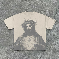 T-shirt graphique surdimensionné de qualité supérieure pour hommes et femmes, streetwear, imprimé artistique vintage, coton, décontracté, été, mode urbaine, hip hop