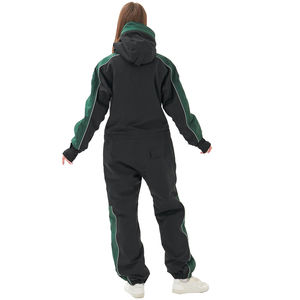 ชุดสกีแบบกันน้ำสำหรับกิจกรรมกลางแจ้ง สไตล์สั่งทำพิเศษ ชุดสกีสองชิ้น ชุดสกีและชุดเล่นหิมะแบบกันน้ำ ชุดกันหิมะสำหรับฤดูหนาวแบบมีฮู้ด - Product Image 2