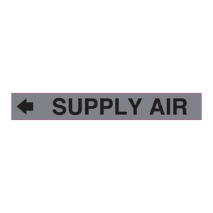 Étiquettes adhésives résistantes à la chaleur et à l'humidité Brady Supply Air Plenum Duct Marker pour l'identification des conduits HVAC - Product Image 3
