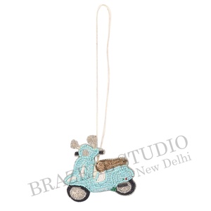 Árbol de Navidad hecho a mano tela bordada decoraciones personalizadas al por mayor ornamento con camello coche mar caballo estrella flor - Product Image 6