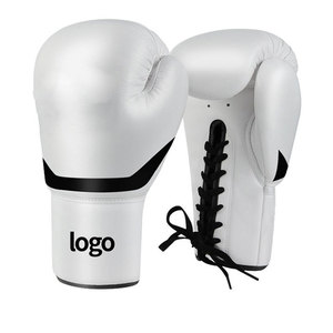 Gants de boxe en cuir PU violet Econex Sports, pour l'entraînement, à doigts entiers, avec fermeture à lacets réglable au poignet, personnalisables avec un logo - Product Image 2