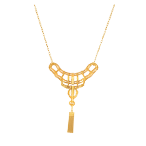 <b>Fashion</b> <b>Necklace</b> Set in Brass Gold Tone-Elegant Jewelry Design - Product Image 2