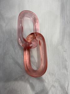 Chaîne en résine U-Link dégradée bicolore arc-en-ciel tendance pour femme, faite à la main, accessoire décontracté personnalisé Star Craft - Product Image 2