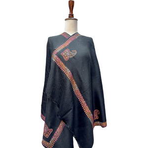 Custom Hand Embroidered <b>Scarves</b> Stoles Women Lightweight Viscose Detailed Stitching Traditional Daily Wear OEM ODM - Product Image 1