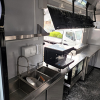Remorque alimentaire mobile certifiée CE avec vitrine et cuisine complète pour les entreprises de barbecue, de kebab et de street food aux États-Unis, en Europe et en Australie