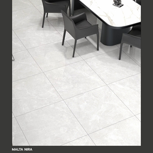 Azulejos de porcelana de geometría consistente de 600X600MM diseñados para mantener un ritmo uniforme en el suelo y una resistencia duradera en la superficie interior. - Product Image 1