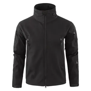 Veste polaire décontractée pour homme gris foncé, imprimé animal/pois/coeur, col montant, fermeture éclair, coupe-vent, pour l'automne, coupe classique - Product Image 2