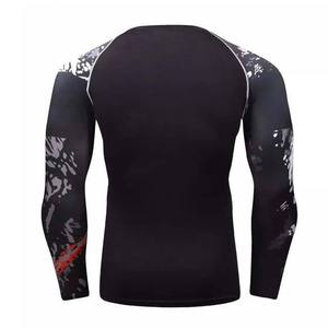 Camiseta Deportiva Transpirable de Manga Larga para Hombre, Ropa Deportiva con Estampado Personalizado por Transferencia de Calor, 100% Poliéster, 180g - Product Image 5