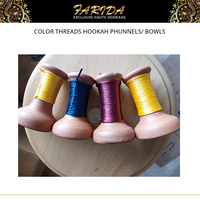 Chicha Farida au design unique, de luxe, durable, de haute qualité, fabriquée à la main en argile égyptienne, avec des fils colorés, des fûts/bols pour une distribution de chaleur optimale