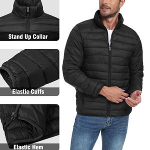 Chaqueta Acolchada Personalizada de Alta Calidad para Hombre, Puños Elásticos, Logotipo Personalizado, Chaqueta Casual de Invierno para Hombre - Product Image 1