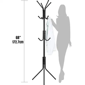 Perchero Metálico Moderno Multifuncional para Dormitorio o Balcón, Organizador de Ropa Versátil de Gran Capacidad, de un Solo Nivel - Product Image 2