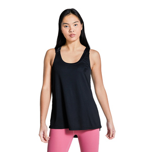 Débardeur noir à col rond pour femme, couleur unie, respirant, tricoté, sans manches, style sportif et décontracté - Product Image 5