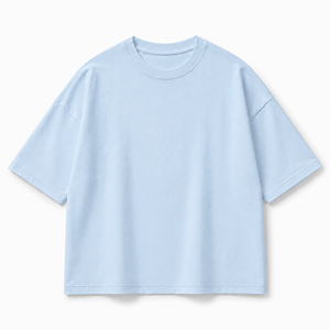 Camiseta Blanca Oversize de Algodón para Hombre, Manga Corta, Cuello Redondo, Estilo Casual, Tejido Jersey, Color Liso, Personalizable con Logotipo, OEM, Streetwear - Product Image 4