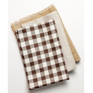 Serviettes de cuisine en coton 100% tissé, absorbantes, de fabrication indienne, avec un design rayé teinté en fil, douces et séchant rapidement, au meilleur prix. - Product Image 3