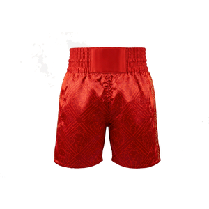 Shorts de boxe Muay Thai pour hommes, vêtements de combat MMA, logo imprimé par transfert thermique, logo en relief, chaîne, polyester extensible durable 120g, coupe classique - Product Image 2