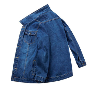 Nouvelle veste en jean pour homme, 100% coton, style décontracté pour l'hiver, longueur normale et design uni - Product Image 3