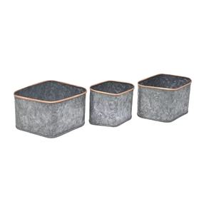 Latest Galvanized Pot and Planters With Wooden Handle New Design Metal <b>Plant</b> Pot for Garden Decoration New Metal Flower Pot - Product Image 1