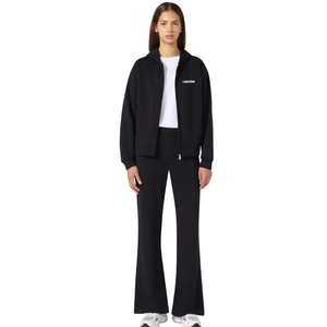 Women Hooded Full Zip Tracksuit With Flared Trousers Casual Streetwear <b>Lounge</b> Outfit Wholesale Custom <b>Two</b> <b>Piece</b> Clothing <b>Set</b> OEM - Product Image 2