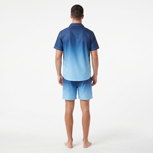 Men's Sublimation Summer <b>Shirt</b> <b>Shorts</b> Matching Set <b>Short</b> <b>Sleeve</b> <b>Button</b> <b>Up</b> Casual Beach Resort Loungewear Outfit - Product Image 6