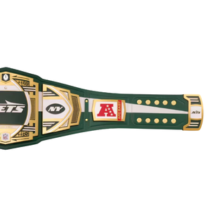 Cinturón de Campeonato de los New York Jets, Cinturón de Fútbol Americano Personalizable, Cinturón Deportivo Coleccionable de Alta Calidad para Fanáticos - Product Image 3