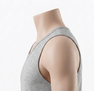 Men's Grey <b>Mesh</b> Tank Top Crew Neck Sleeveless Breathable Regular Fit All Seasons Solid Color 100% Polyester Basketball Apparel - Product Image 6