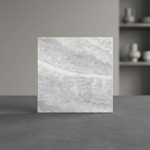 Panneau carré en PVC marbre pierre artificielle panneau de marbre blanc mur vinyle sol en marbre 400x400mm céramique bien maintenir 40x40cm - Product Image 4