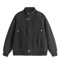 Blouson Bomber Décontracté Homme Hiver Chaud Brodé de Bonne Qualité, Veste Zippée Personnalisée Grande Taille pour le Travail