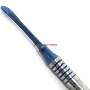 Élévateur périoste dentaire professionnel Molt M9 en acier inoxydable avec pointes recouvertes de titane bleu pour implants chirurgicaux oraux - Product Image 2