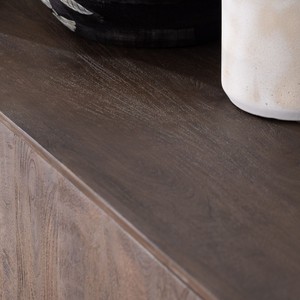 Vandana Crystal Haven-style 4-door <b>sideboard</b> in solid mango wood - Product Image 5