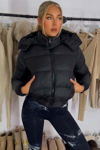 Veste matelassée haut de gamme pour femme – Idéale pour l'hiver, décontractée et résistante au vent, avec fermeture éclair et poches latérales - Product Image 6