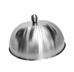 Dôme de cuisson en acier inoxydable résistant à la chaleur avec logo personnalisé pour grillades et fondues au fromage - Product Image 6